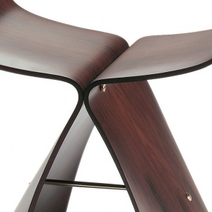 stolička Butterfly Stool palisandr