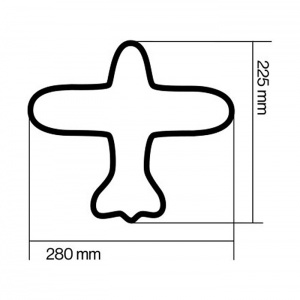 PIRŠČ PORCELAIN 3D tapeta Letadlo bílé