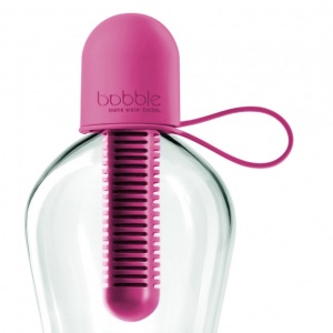 láhev na vodu 550 ml růžová se silikonovým víčkem