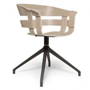 židle Wick chair s otočnou základnou tmavě šedá