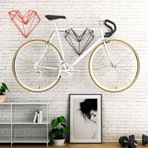 HANG BIKE držák na kolo Srdce černé