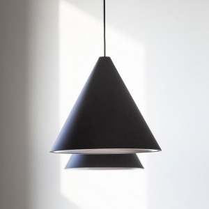 závěsné svítidlo String Light Cone černé 12m kabel