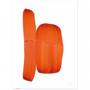 plakát Drawing oranžový