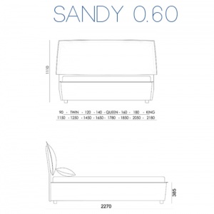 BONTEMPI CASA LETTI postel Sandy 60