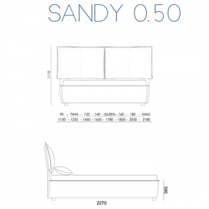 BONTEMPI CASA LETTI postel Sandy 50
