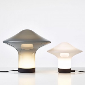 stolní lampa Trottola malá šedá