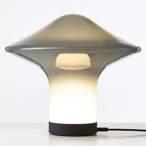 stolní lampa Trottola velká šedá