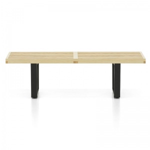 VITRA lavička Nelson Bench krátká přírodní
