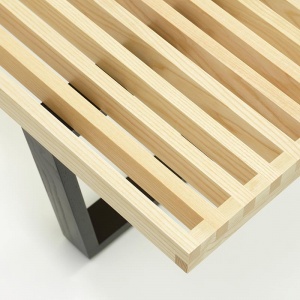 VITRA lavička Nelson Bench krátká přírodní
