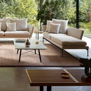 VITRA lavička Nelson Bench krátká přírodní