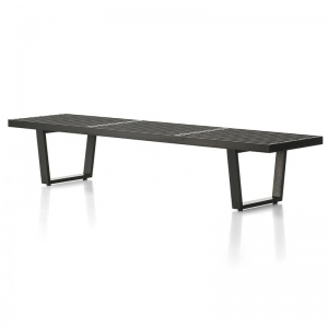 lavička Nelson Bench dlouhá černá