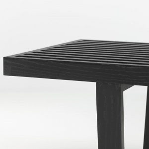 VITRA lavička Nelson Bench dlouhá černá