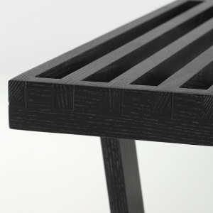 VITRA lavička Nelson Bench krátká černá