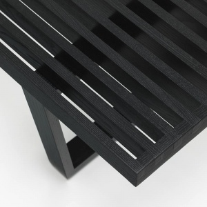 VITRA lavička Nelson Bench dlouhá černá